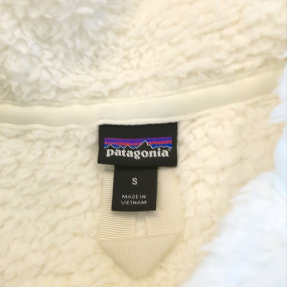 Patagonia Los Gatos Quarter Zip Fleece Jacket Small Birch White 25236 EUC - Picture 7 of 10